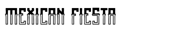 Mexican fiesta font preview